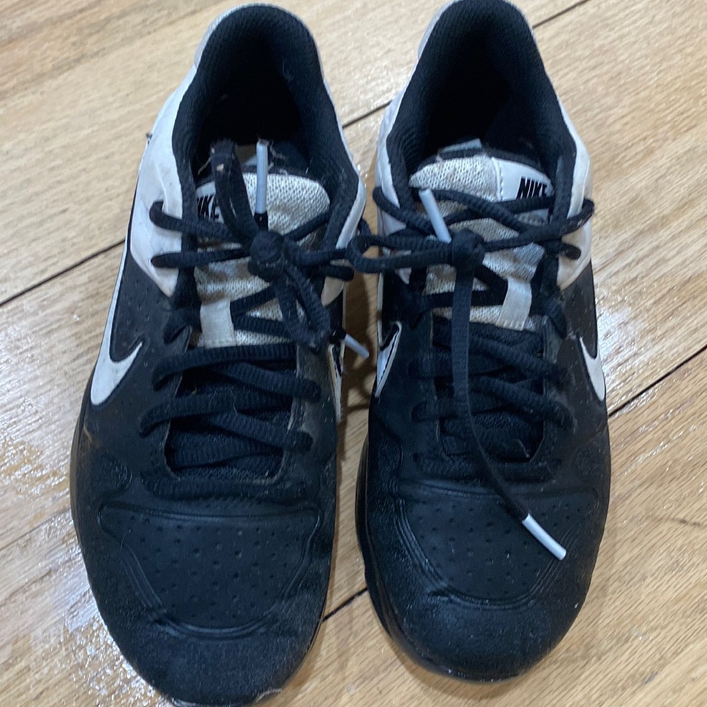 Nike Alpha Huarache Varsity Low (Black/White) Men Cleated Shoes sz 3 baseball